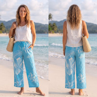 Hand Painted Rayon Pants
